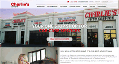 Desktop Screenshot of charliescarrepair.com